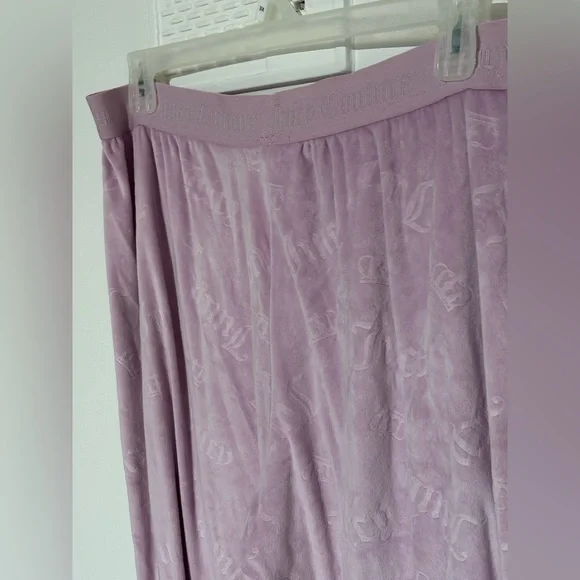 RARE XL Juicy Couture pink suit cropped hoodie joggers pajamas sweatsuit baggy - Picture 13 of 13